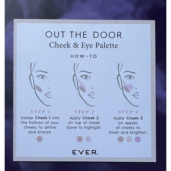 EVER Palette Makeup - Out The Door Cheek & Eye - Bold Brave New In Box! - Picture 5 of 8
